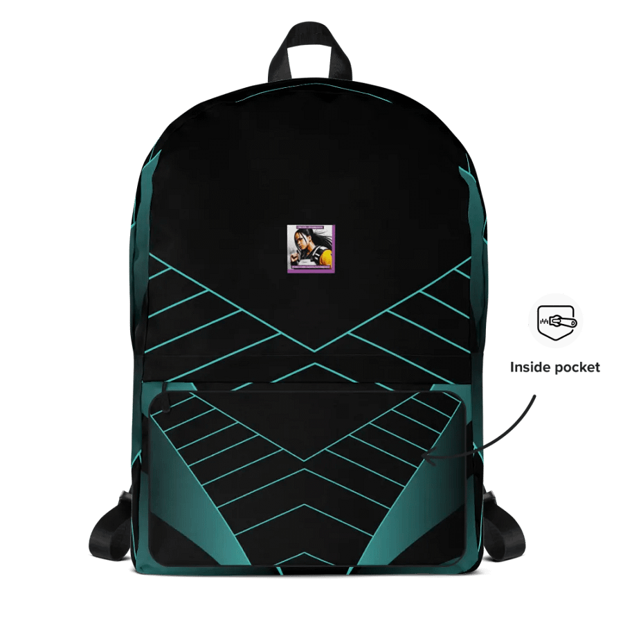 Symmetry & Style: Geometric All-Over Print Backpack product image (4)