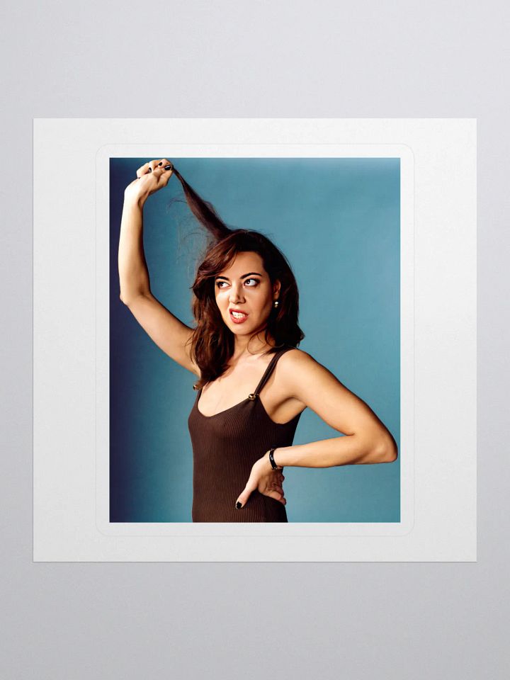 Aubrey Plaza Fine Art Durable Vinyl Sticker product image (1)