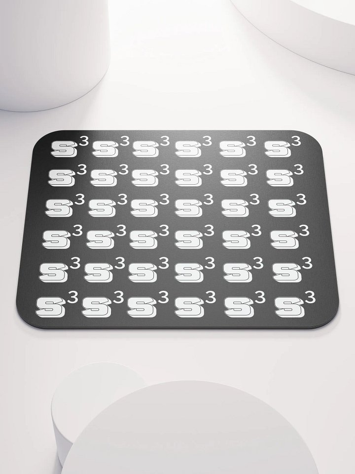 S³ Mouse Pad // White On Black product image (1)