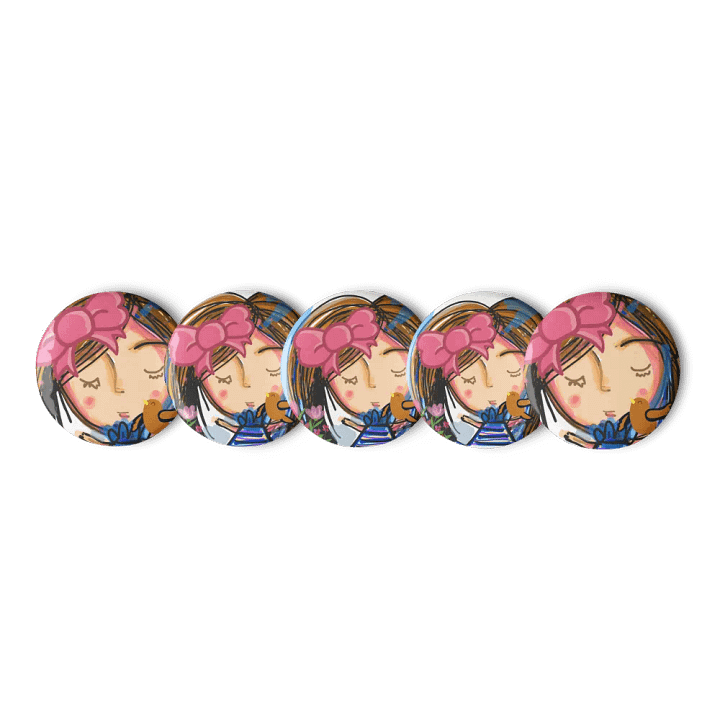 Floral Fantasy Pin Buttons Set product image (1)