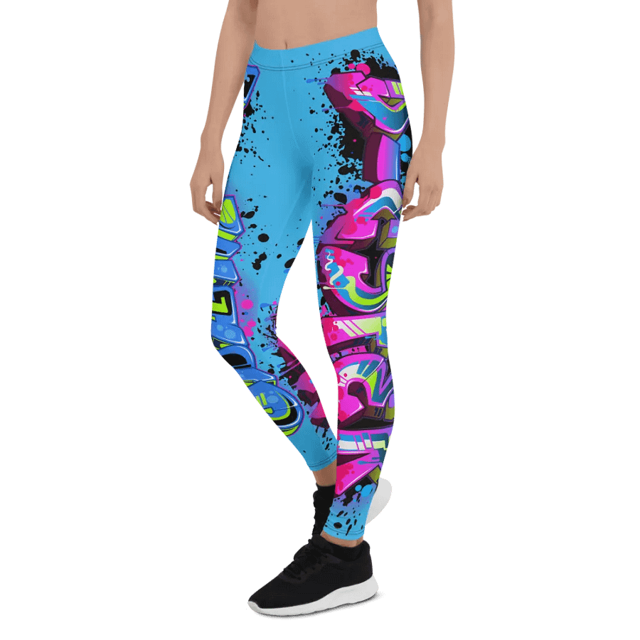 Graffiti Logo Legging Blue product image (3)