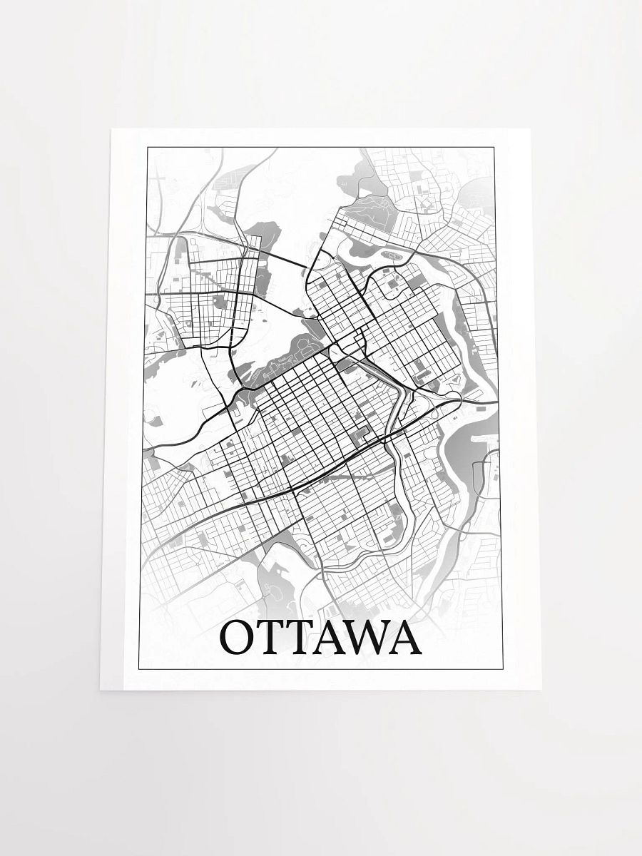 Ottawa, Canada, city map print product image (17)