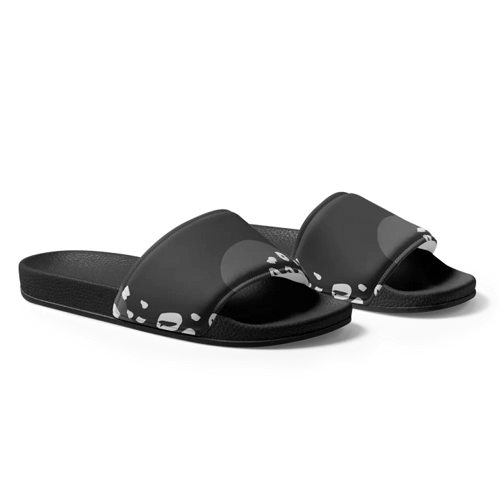 Grey Leopard Women's Slides product image (1)