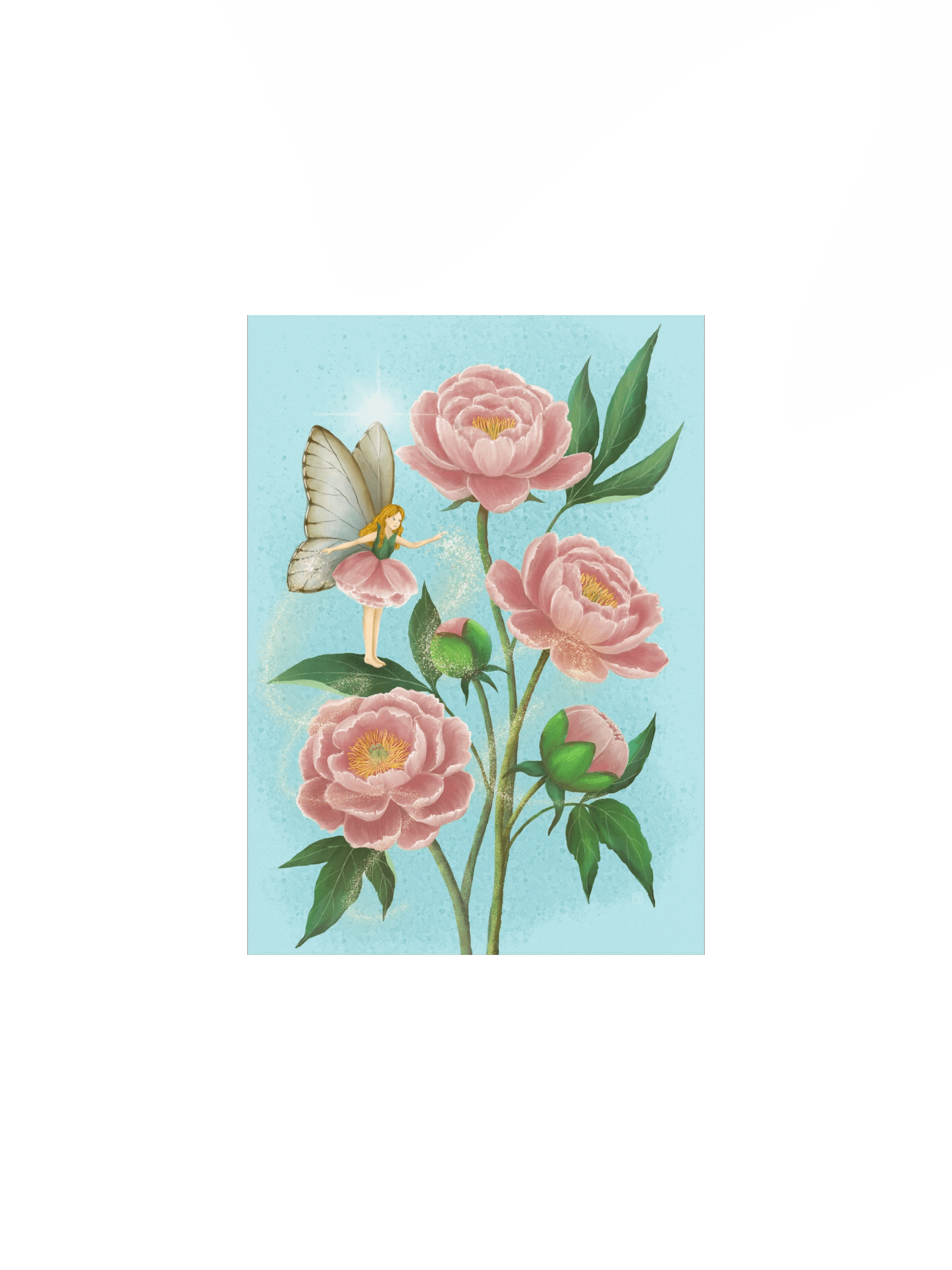 Peony Fairy Magic Art Print product image (1)