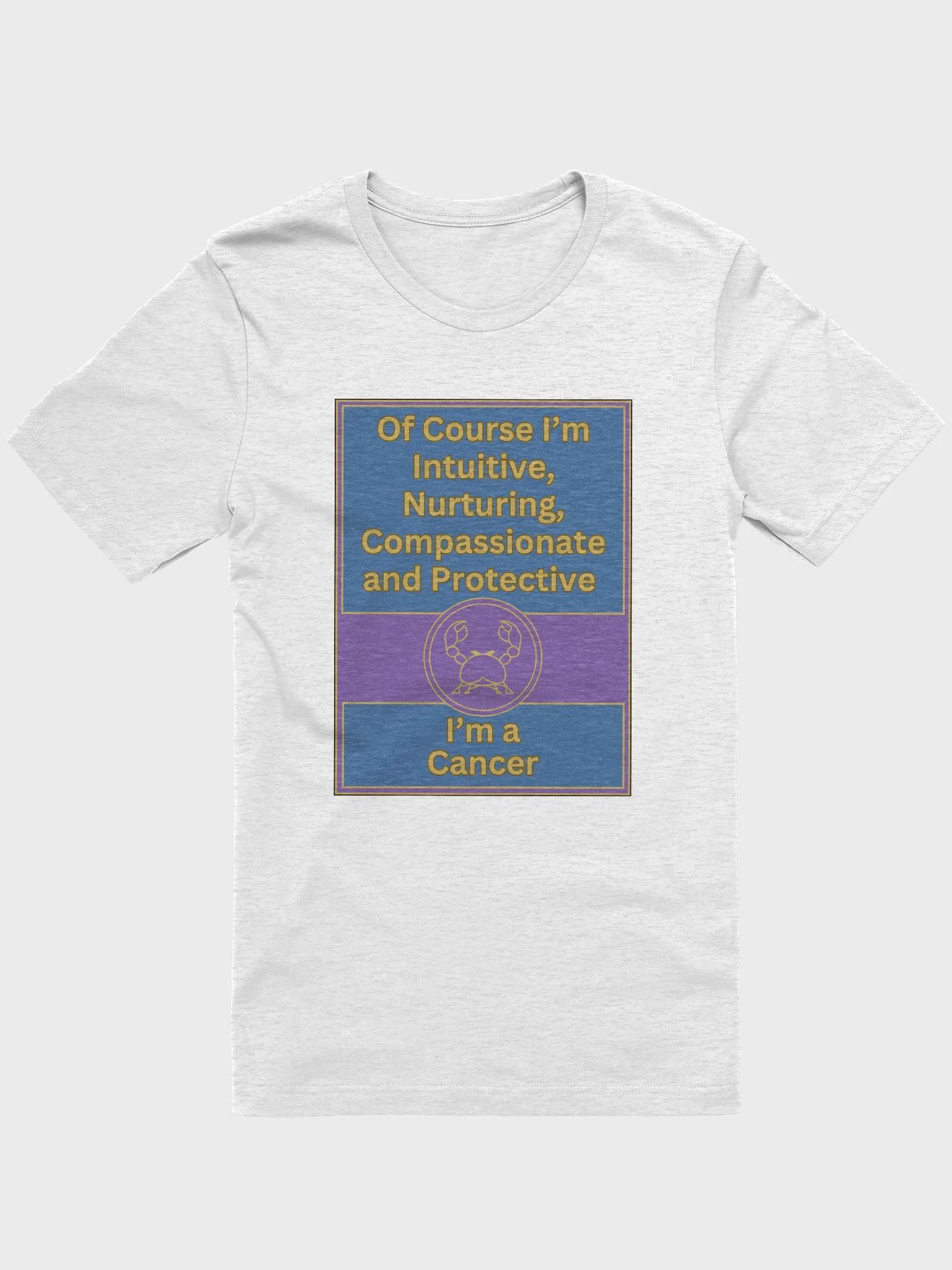 Of Course I’m Cancer Zodiac Sign T-Shirt, Zodiac Sign Vibes T-Shirt, Cancer T-Shirt, Astrological T-shirt product image (3)