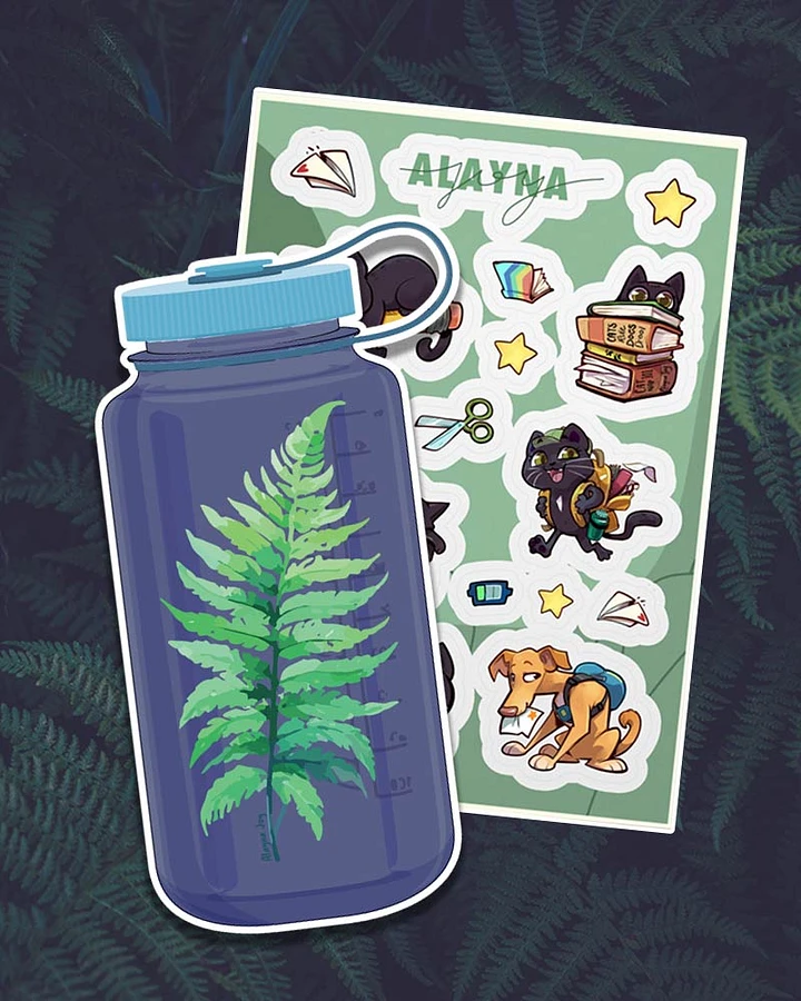 Nalgene Bottle + Back to School Sticker Sheet product image (1)