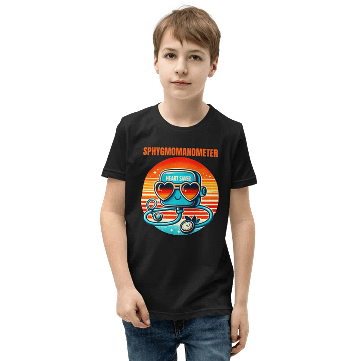 medical device tee, Heart Saver Sphygmomanometer Youth T-Shirt product image (1)