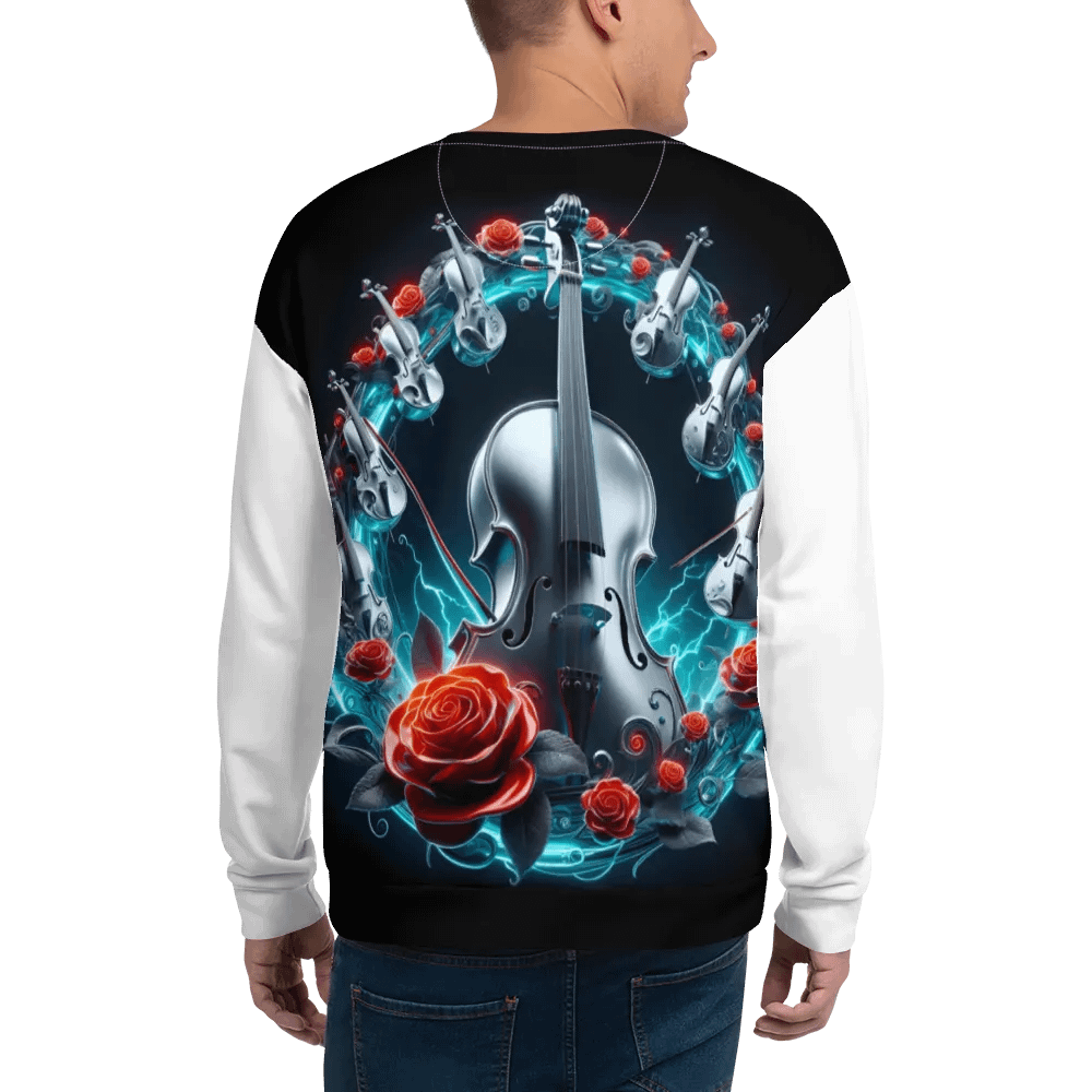 Cello Symphony All-Over Print - Unisex Sweatshirt #3 product image (4)