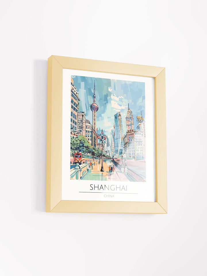 Shanghai China Framed Travel Poster product image (2)