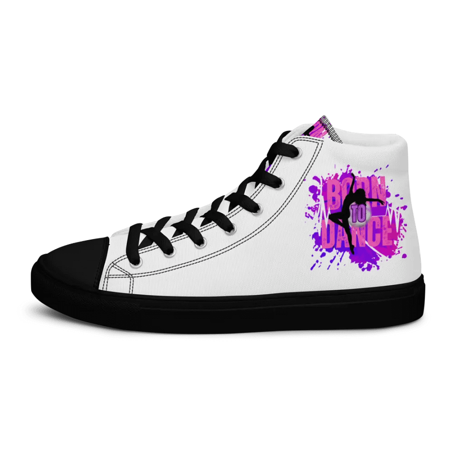 Retro Born to Dance Splash Her Silhouette High Tops product image (13)