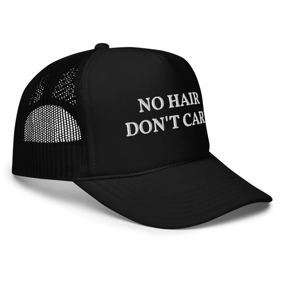 No Hair Don't Care - Funny Embroidered Hat Trucker Cap product image (5)