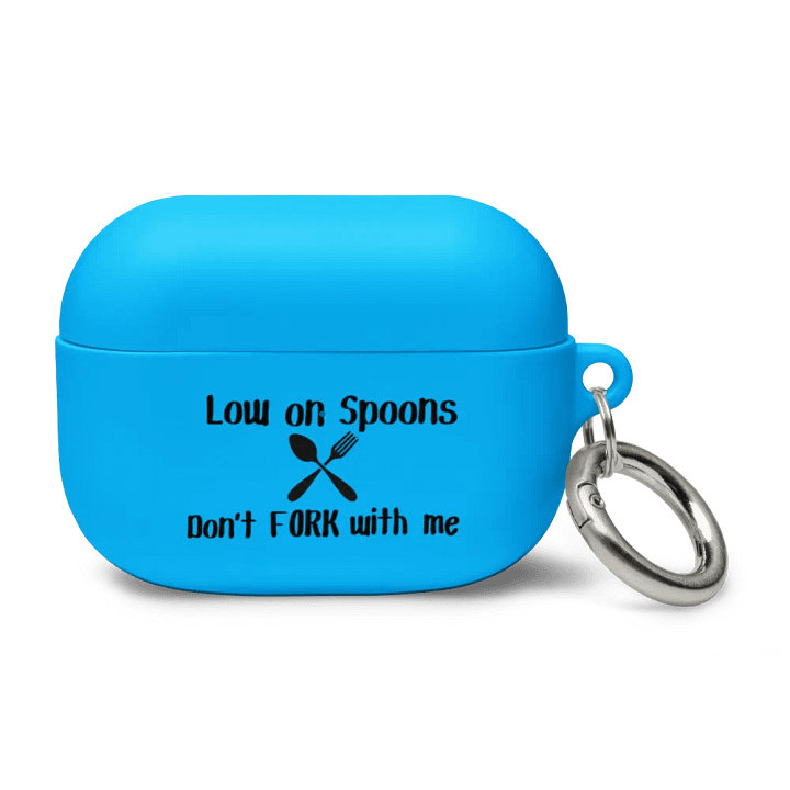 Low on Spoons, Don't Fork With Me Airpods Case- Black Print product image (6)