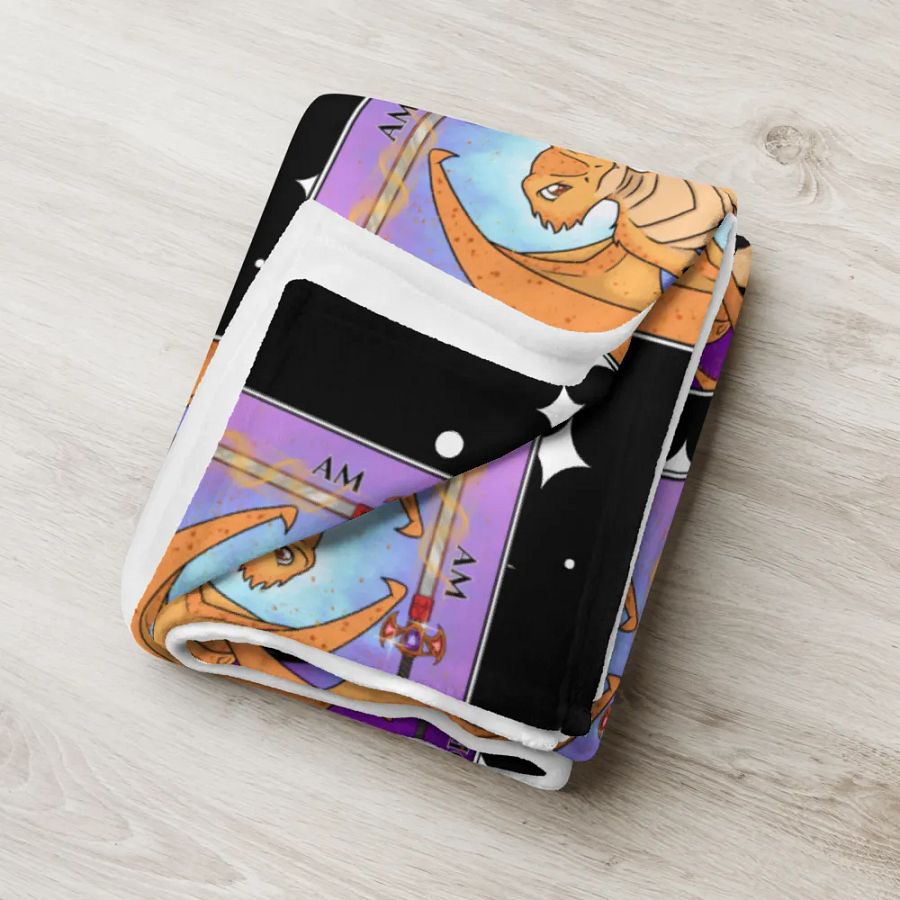 Day of the Dragon Tarot Card Throw Blanket product image (18)