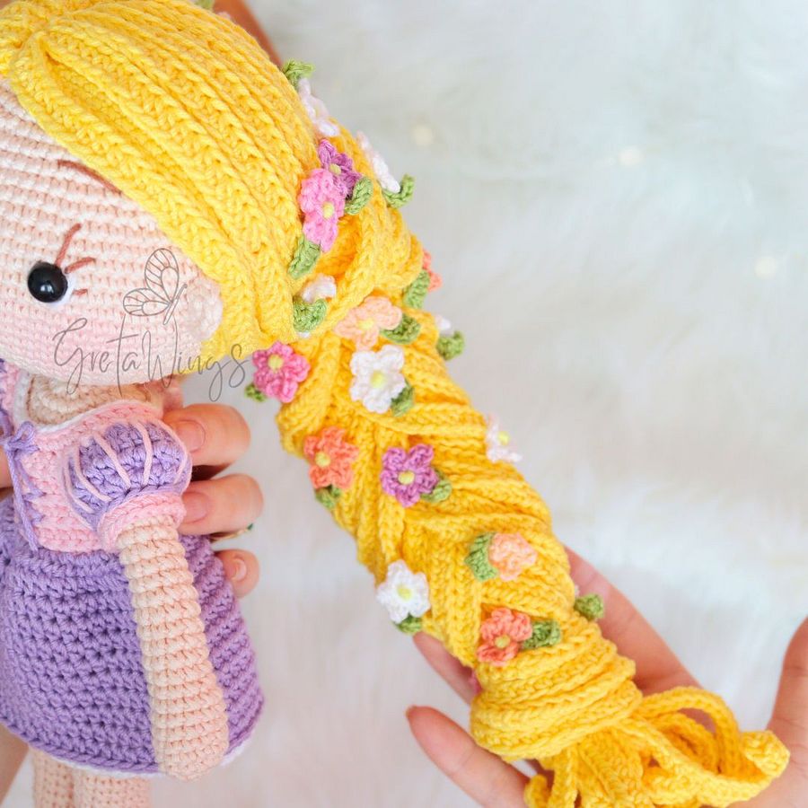 Princess Rapunzel Amigurumi Pattern (digital download) product image (9)