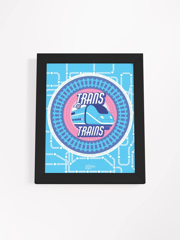 Trans on Trains 8x10 framed poster product image (1)