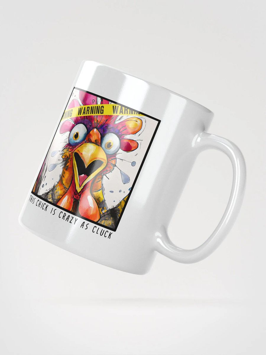 Crazy as Cluck Chicken White Glossy Mug Coffee Cup product image (2)