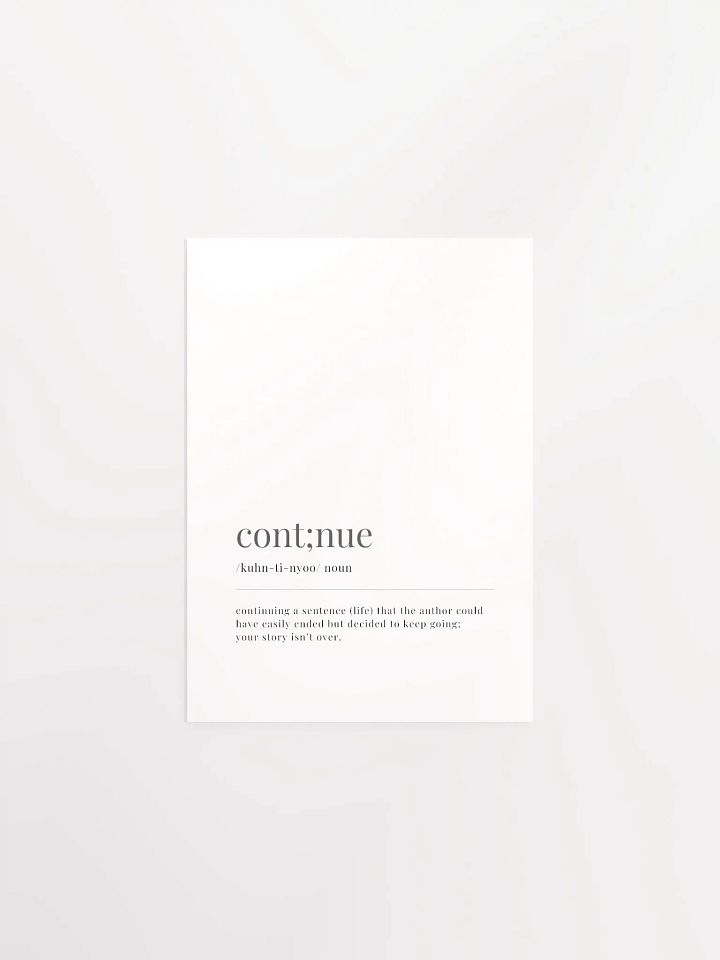 Cont;nue Definition Poster Print product image (4)
