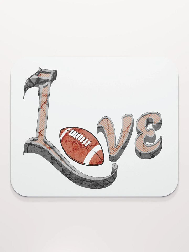 Love Football Mouse Pad product image (2)