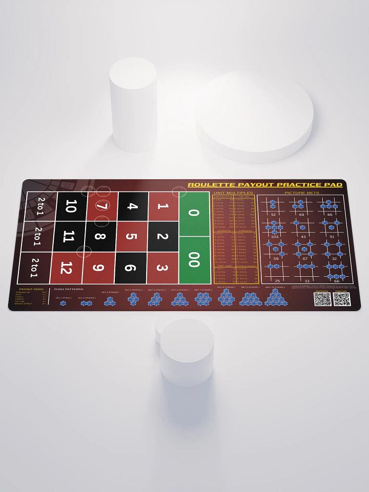 Roulette Payout Practice Pad - Classic Red Vignette product image (1)
