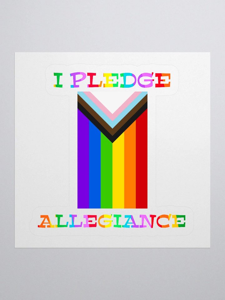 I Pledge Allegiance To Progress Sticker product image (1)