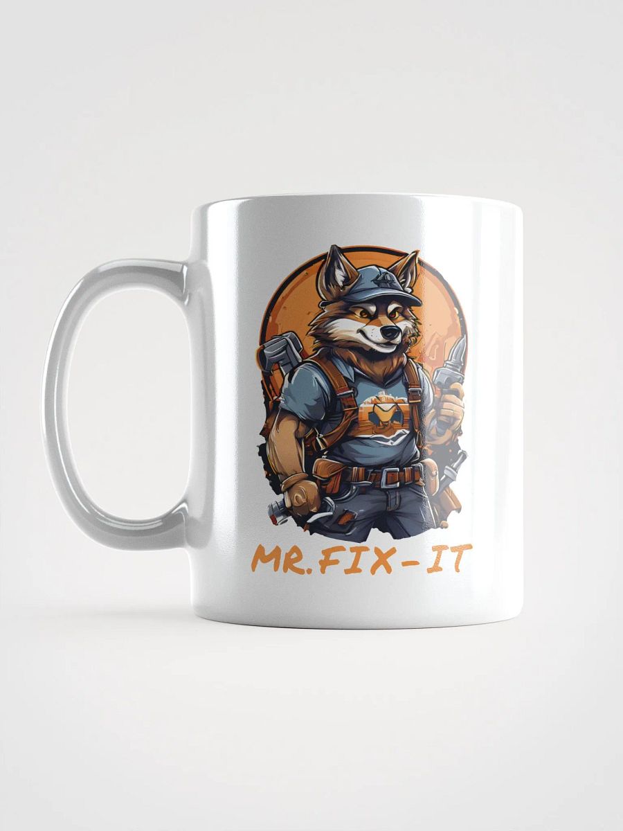 Mr. Fix-It Cool Funny Wolf Handyman Ceramic White Mug | Perfect Gift for Handymen and DIY Enthusiasts | Durable and Stylish Coffee Mug product image (6)