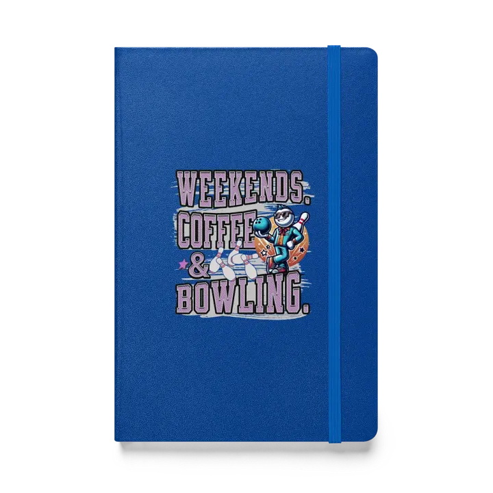 Weekends Coffee And Bowling Playful Hardcover Journal product image (1)