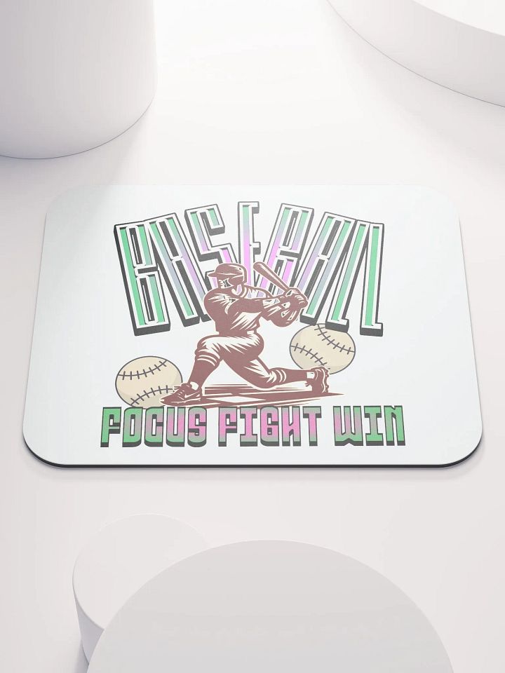 Focus Fight Win Baseball Dynamic Swing Mouse Pad product image (2)