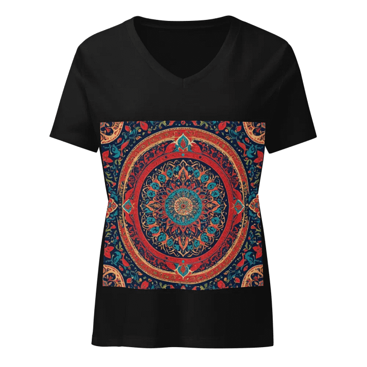 T-Shirt with Persian Carpet Design Mix of Beautiful Colors product image (1)