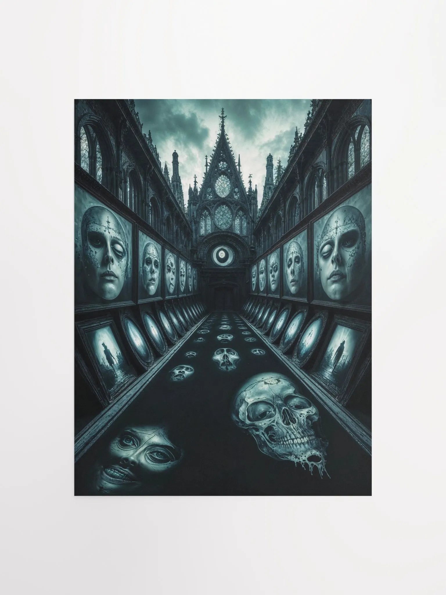 Gothic Corridor Haunting Poster product image (1)