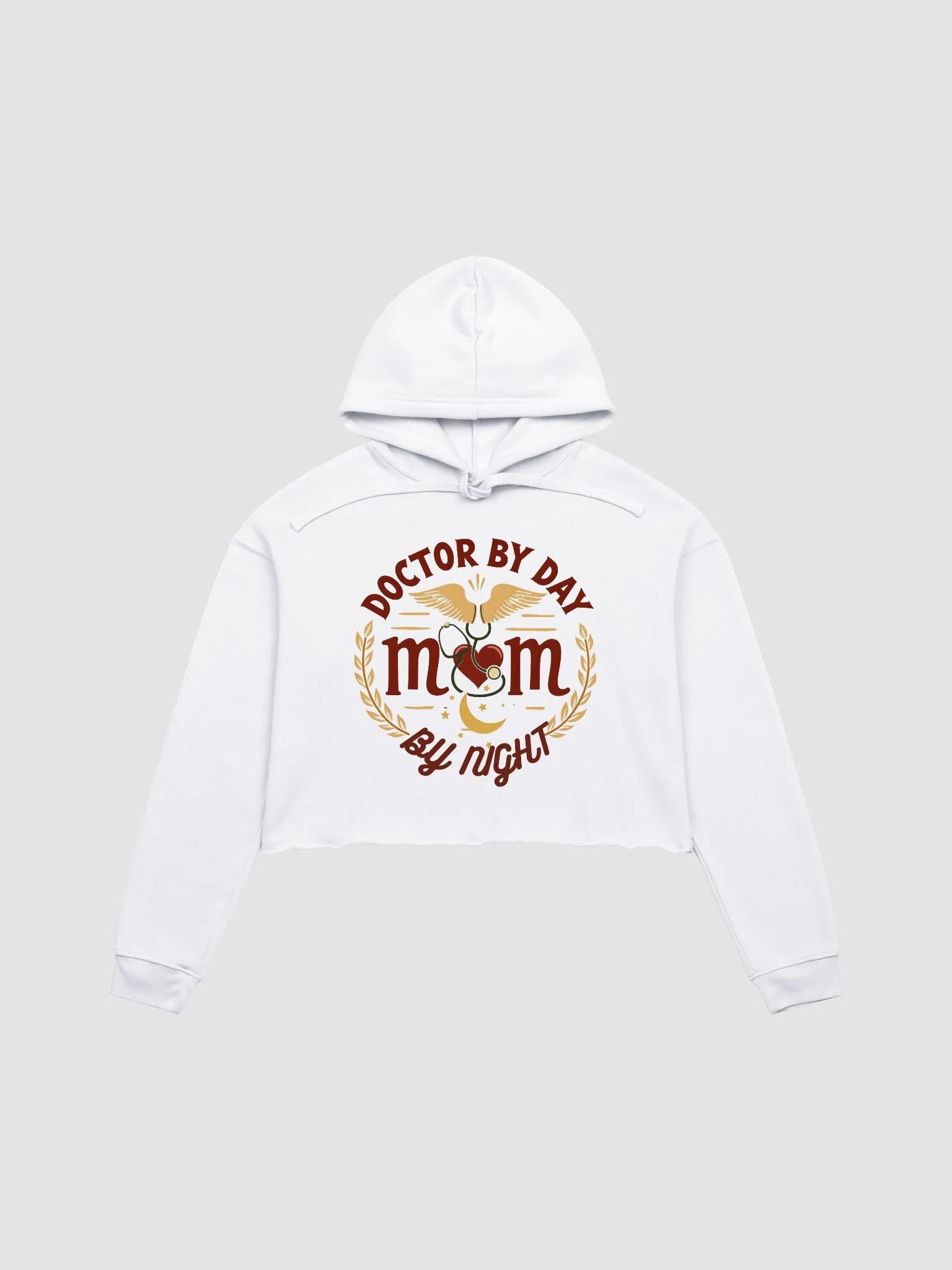 Doctor Mom, Night Shift Hero, Crop Hoodie product image (1)