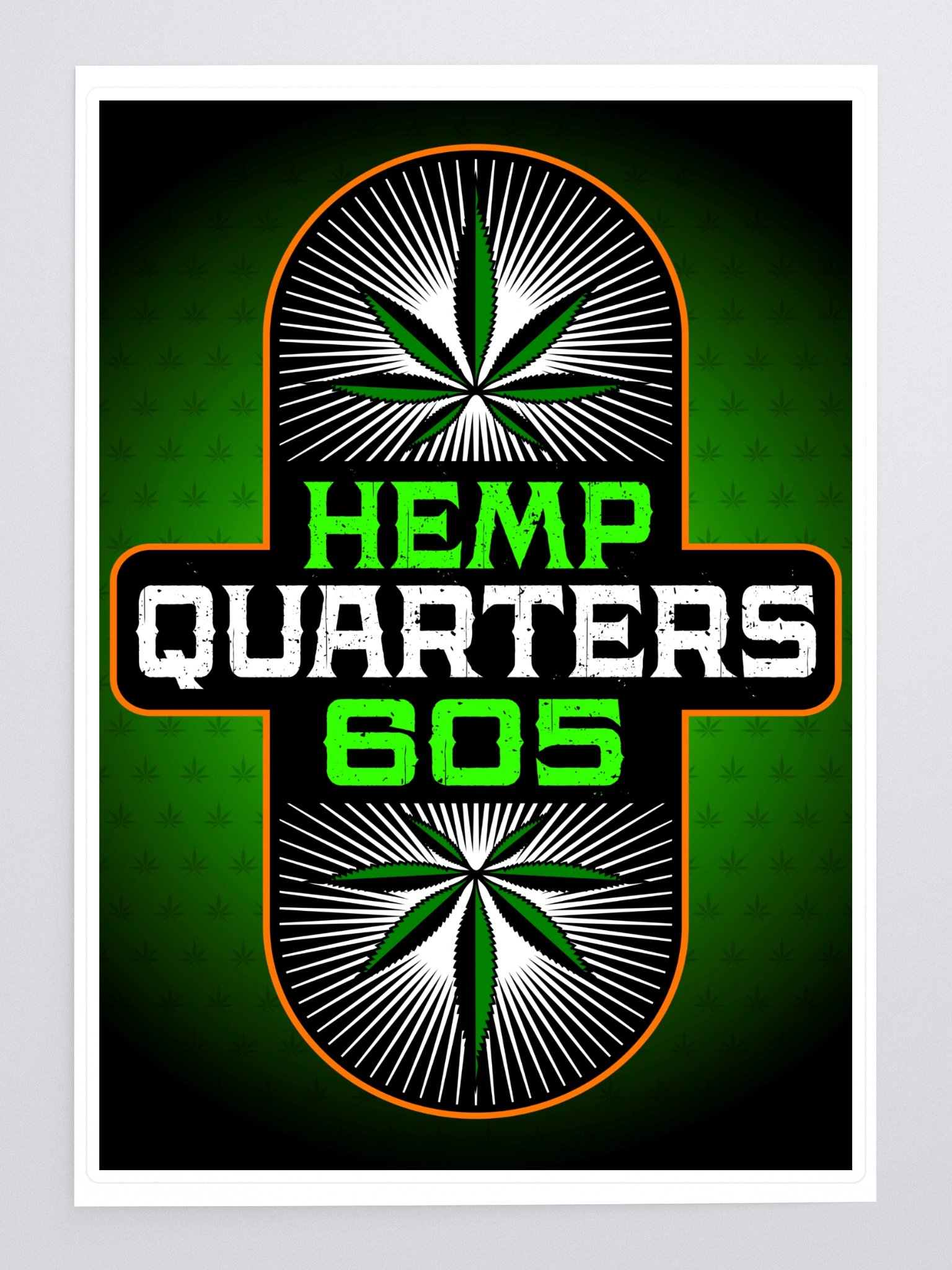 Hemp Quarters Sticker (5.83