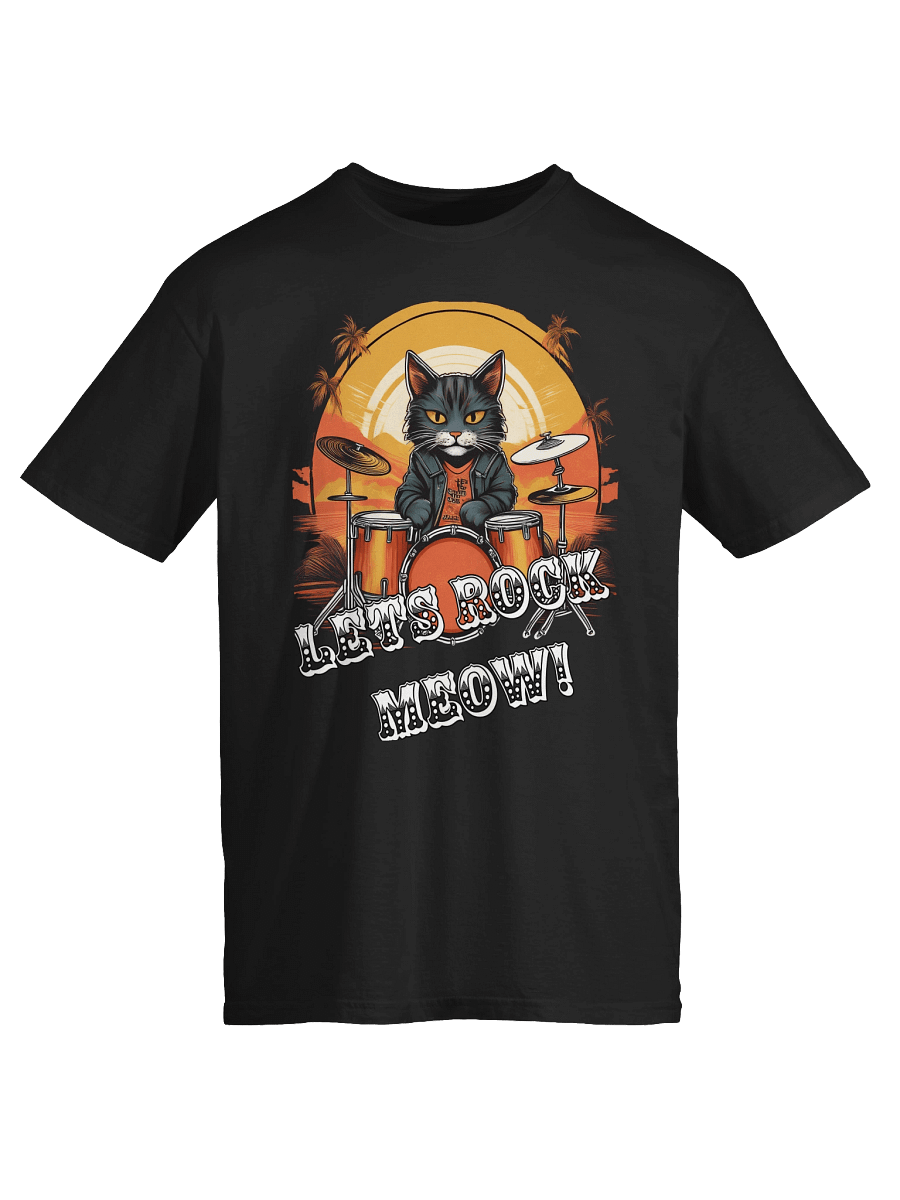 Rockin' Cat Drummer T-Shirt product image (7)