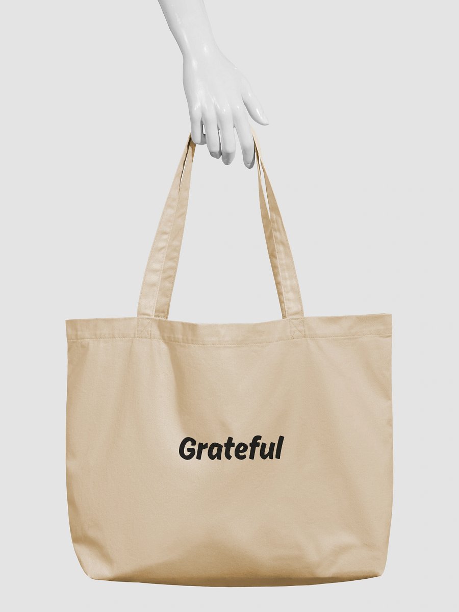 “Grateful” Upbeat Organic Cotton Eco Tote product image (3)