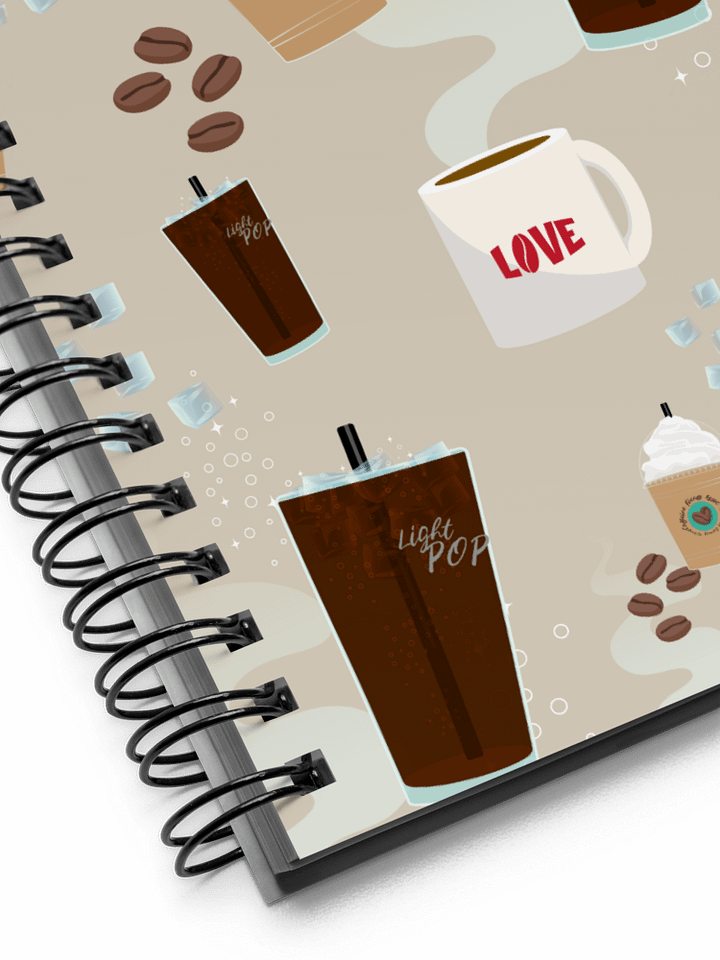 Caffeine Fiends Assoc Spiral Notebook with Dotted Lines product image (1)