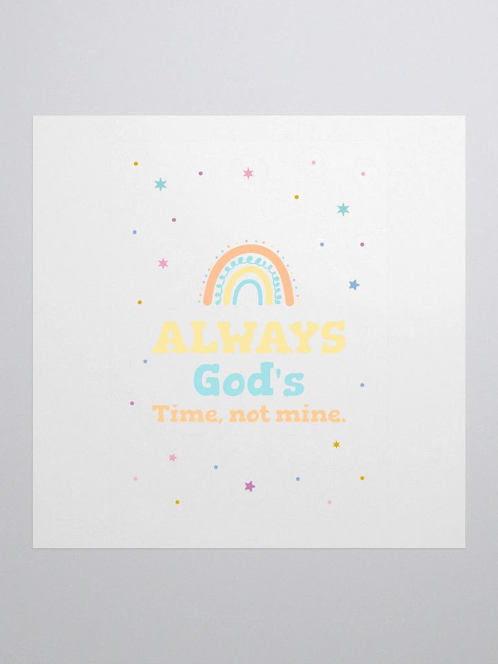 God's Timing Kiss Cut Stickers product image (1)