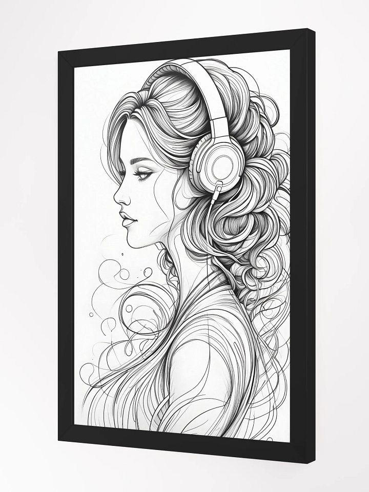 Melody Girl Portrait Framed Poster product image (3)