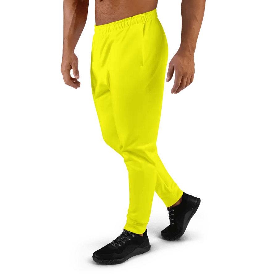 Plain Color Yellow Joggers product image (3)