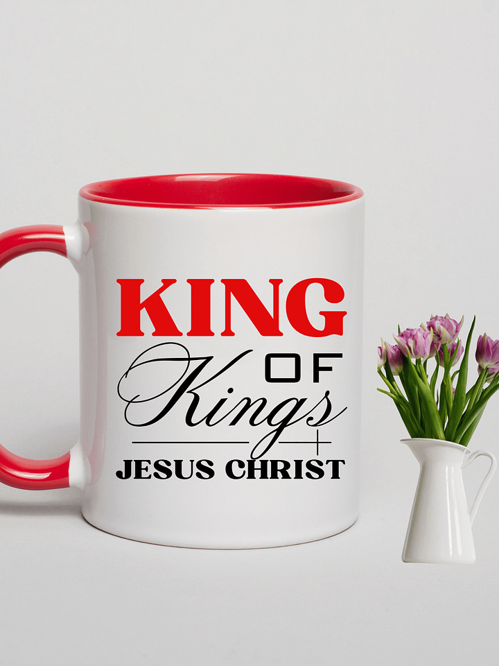 King of Kings Juses Christ Christian Mug | Christian Faith Gift | Inspirational Coffee Cup for Believers product image (1)