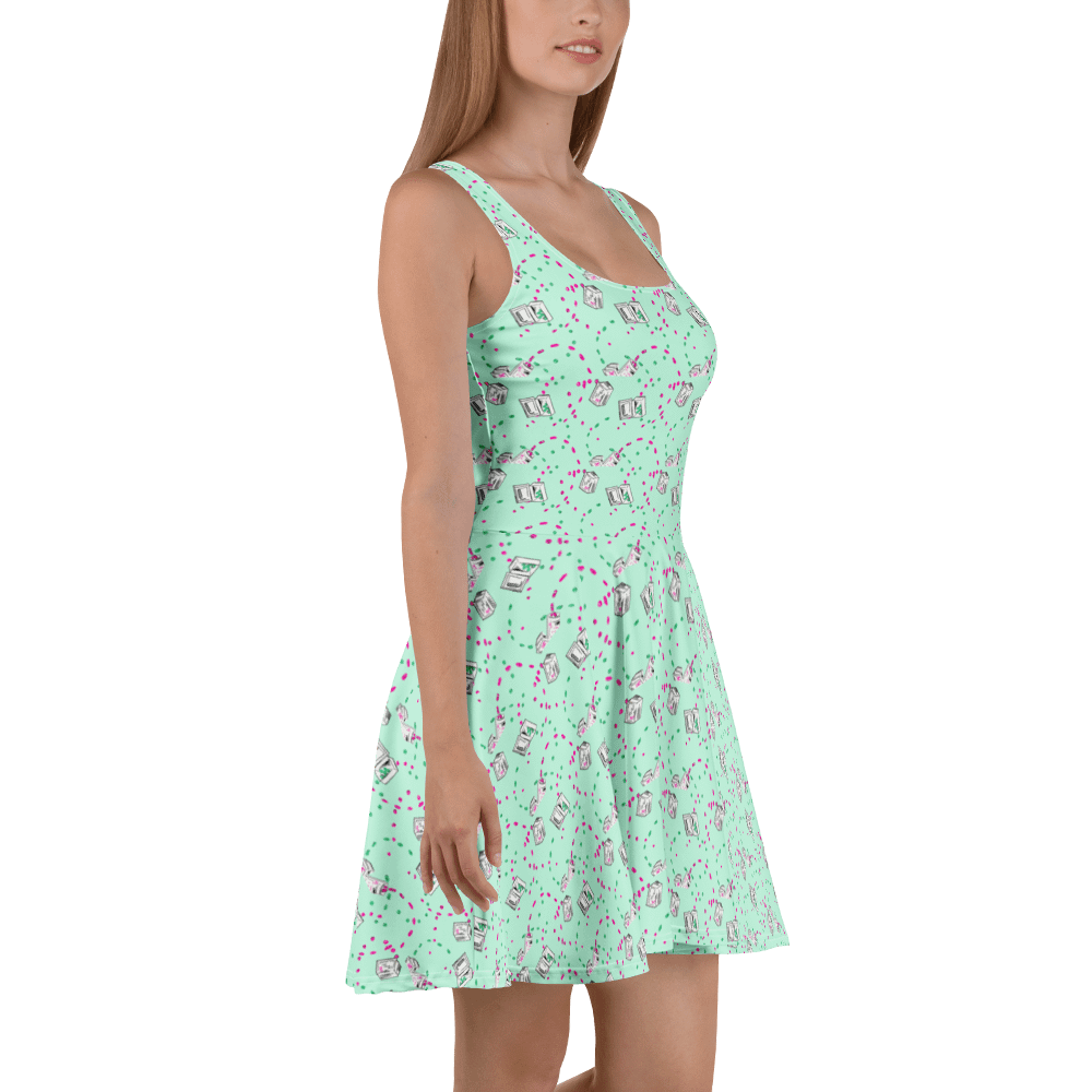 Chic I'm Medicated Pattern Skater Dress product image (3)