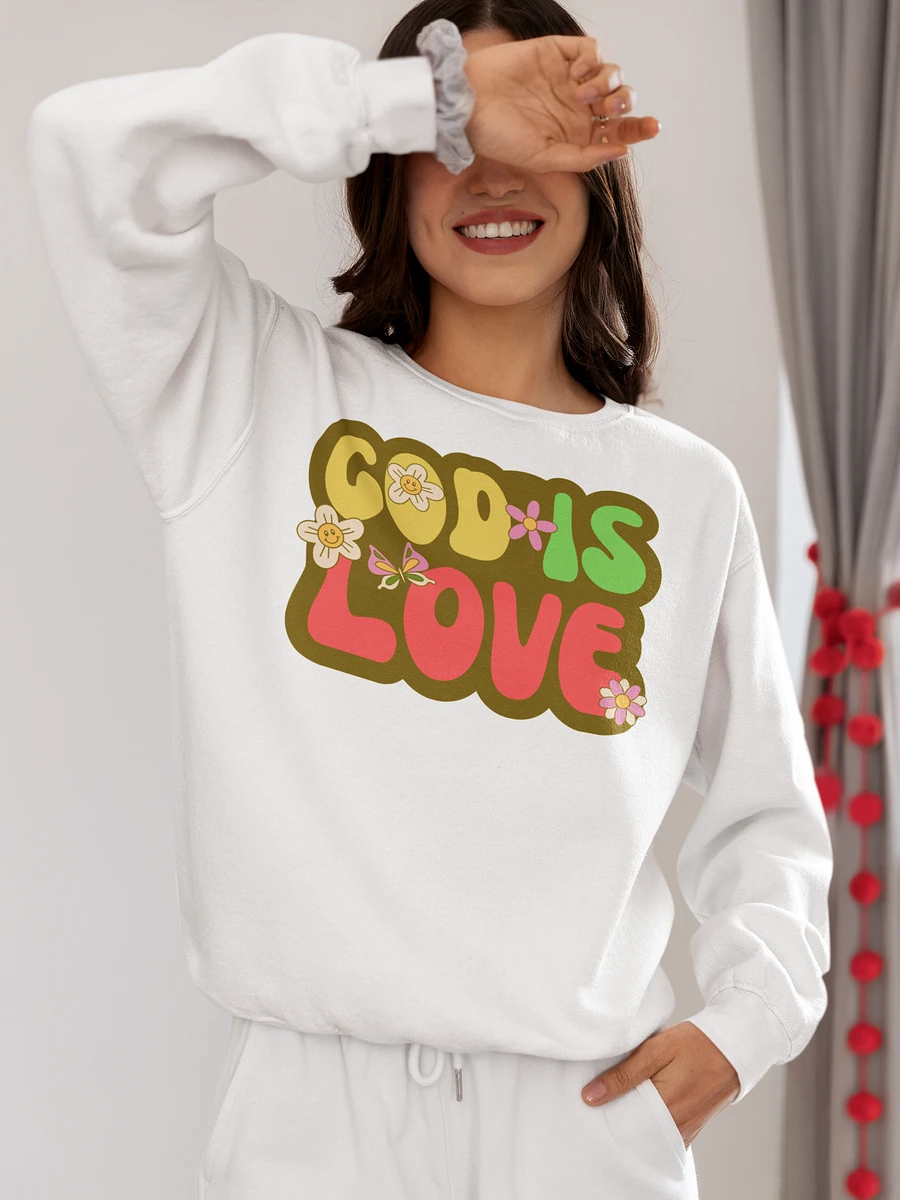 God Is Love Retro Sweatshirt product image (1)