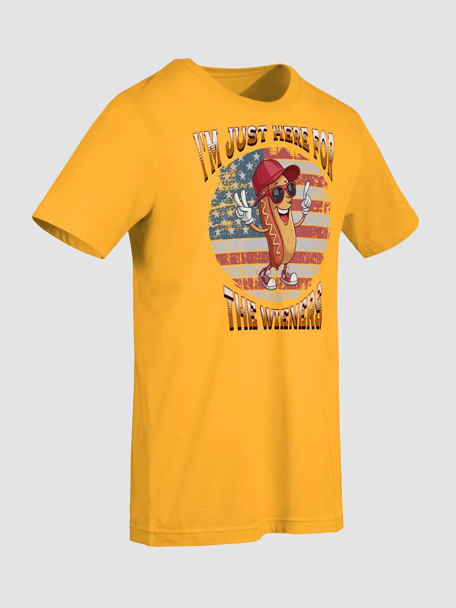 Im Just Here For The Wieners Patriotic Cool Tee product image (32)