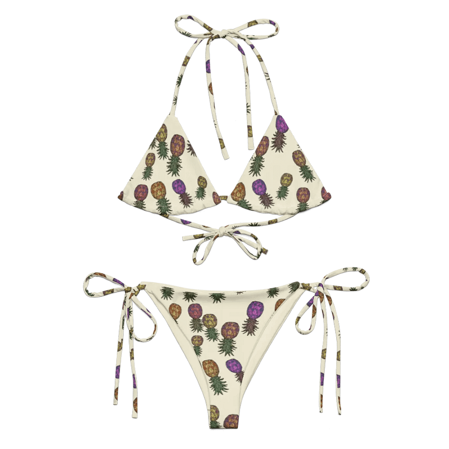 Upside-down Pineapple Swinger Pineapples Print Color Mix bikini product image (1)