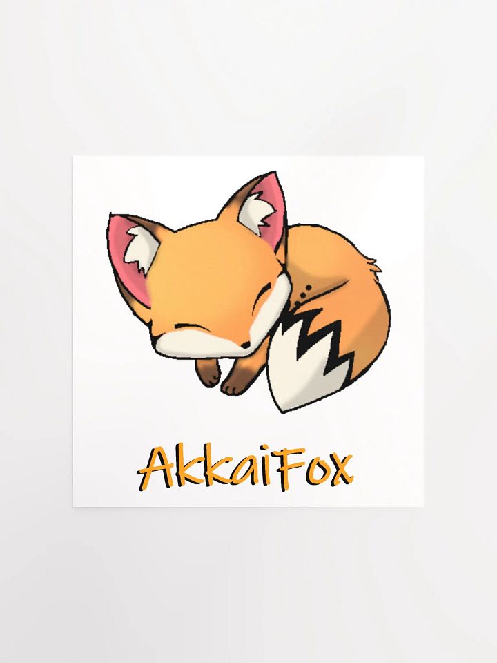 Sleepy Fox Poster product image (1)