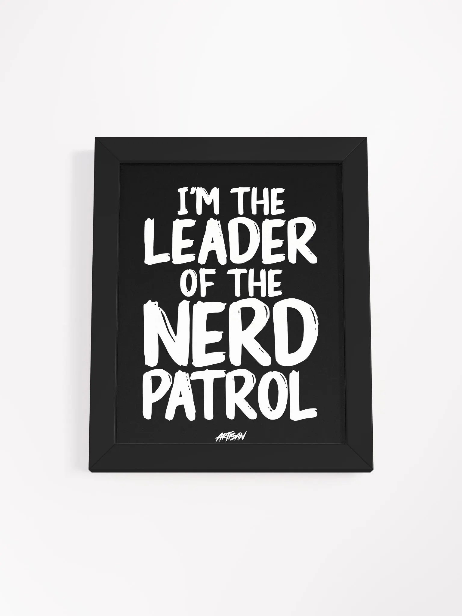 Nerd Patrol Leader Text Poster product image (1)
