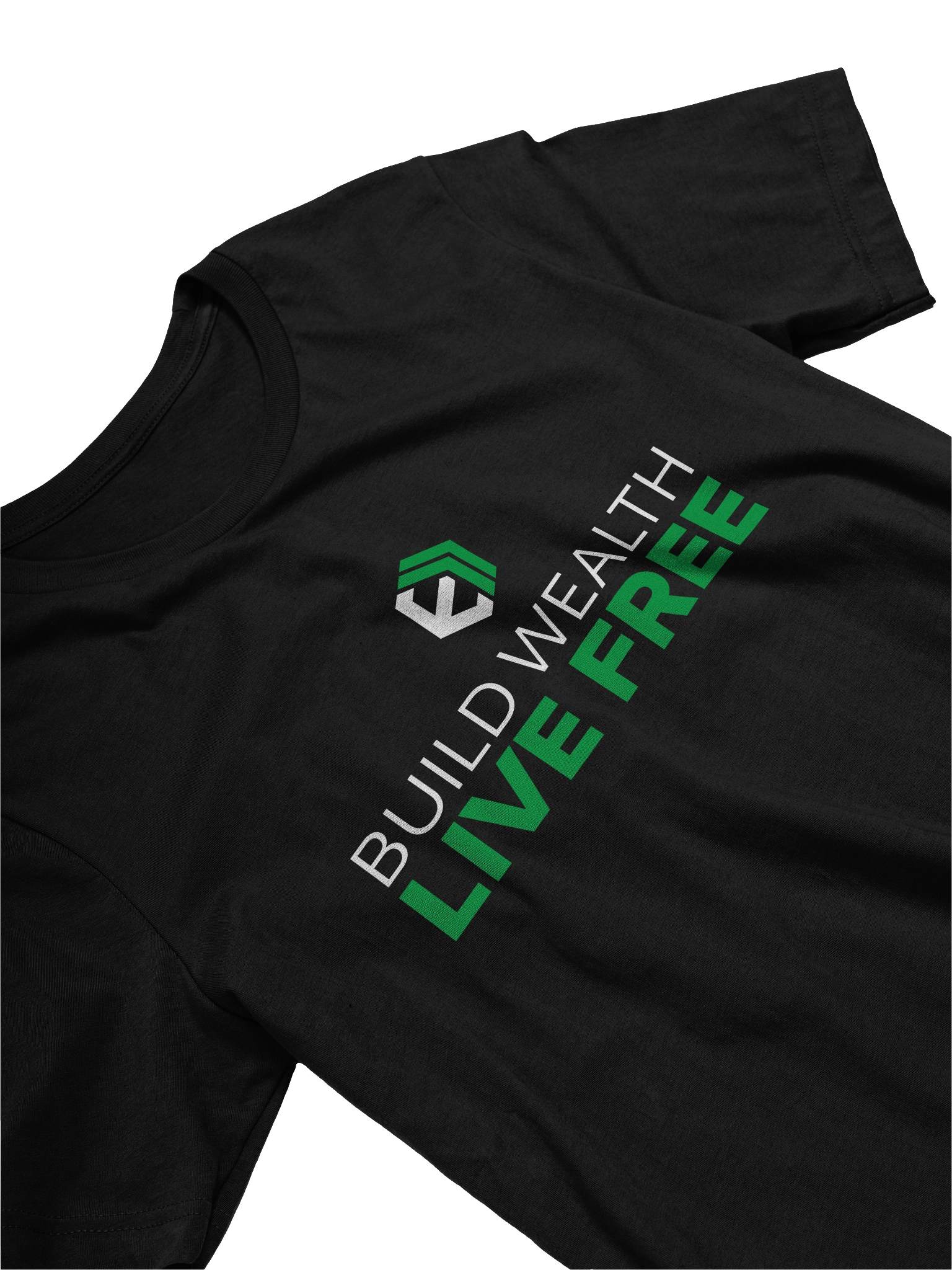 E-Estate “Build Wealth. Live Free.” Lifestyle Tee (Unisex) product image (3)