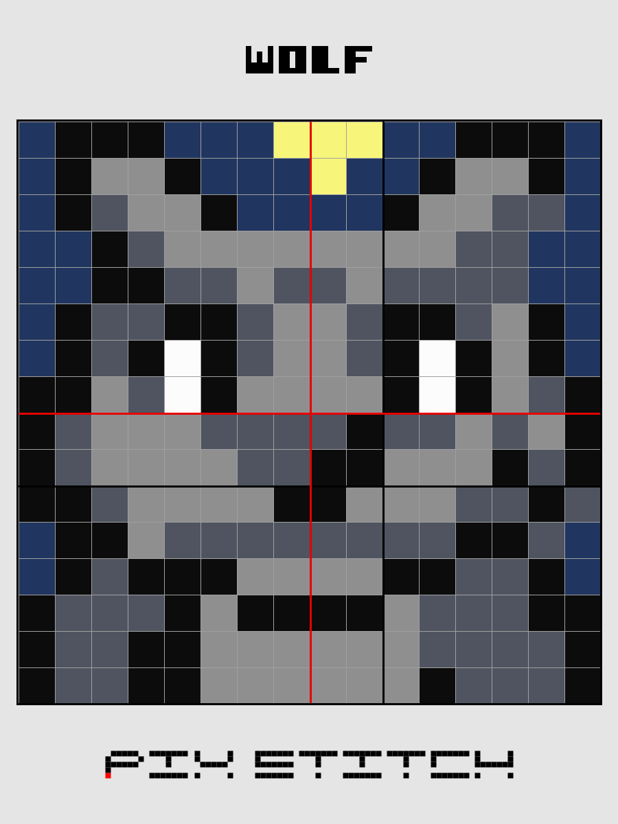 Wolf Pixel Art product image (2)