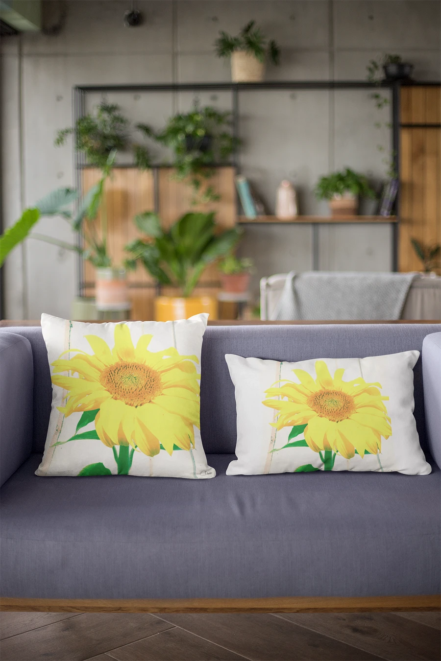 Sunflower Picture Throw Pillow Design product image (1)