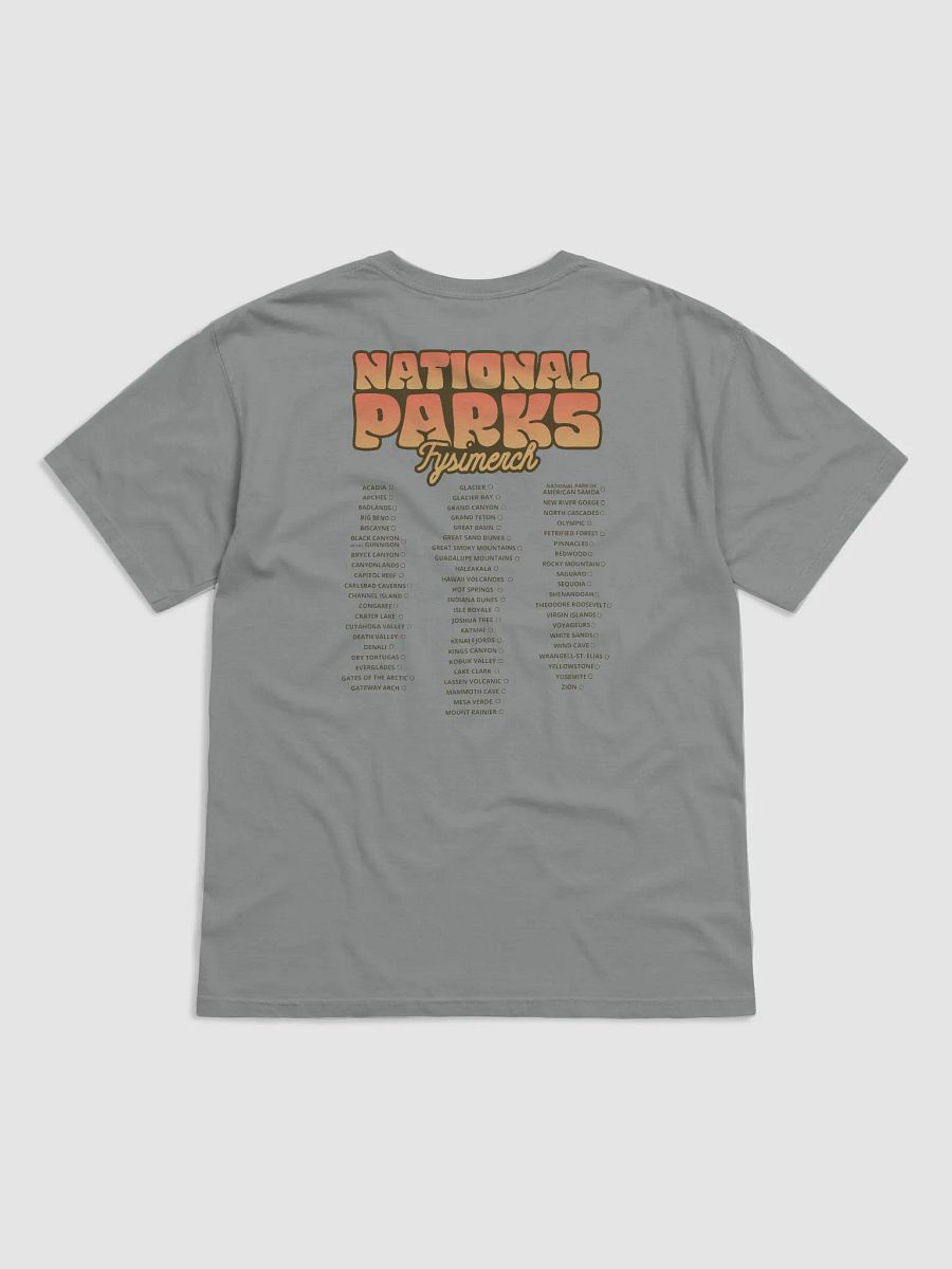 National Parks Tour organic cotton t-shirt product image (18)
