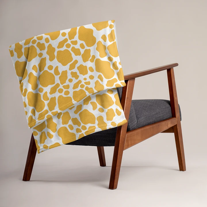 Cow Skin Blanket - Yellow & White product image (2)