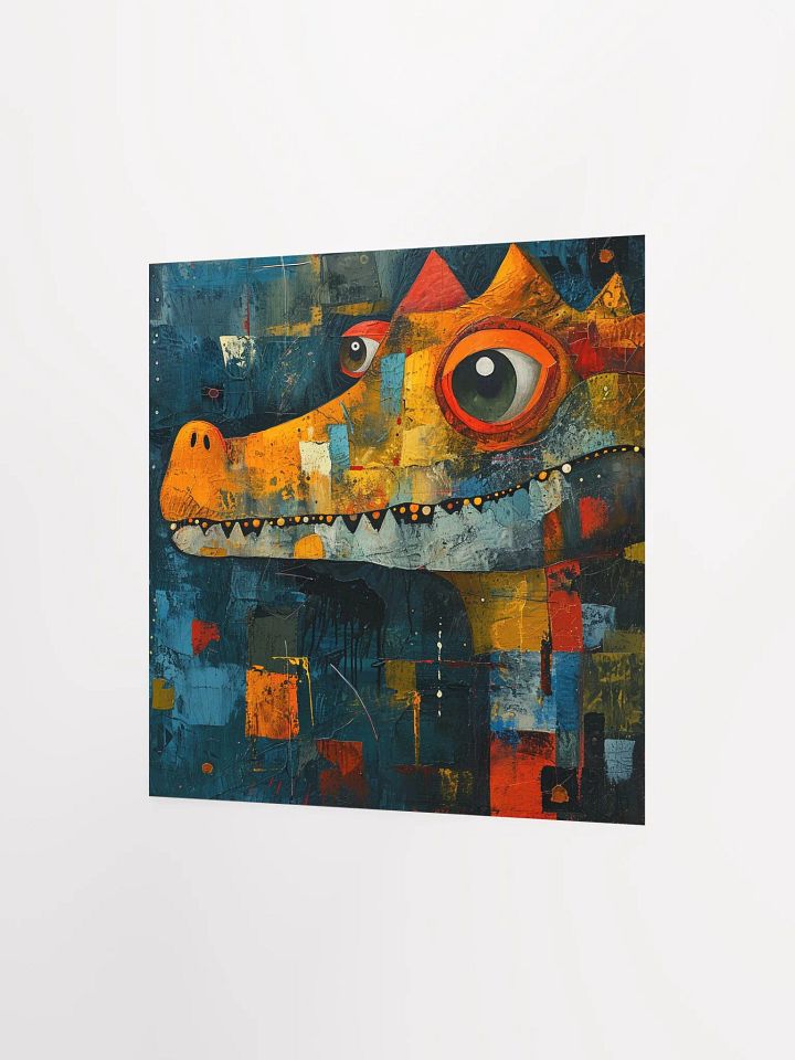 Abstract Crocodile: Neo-Expressionist Art product image (9)